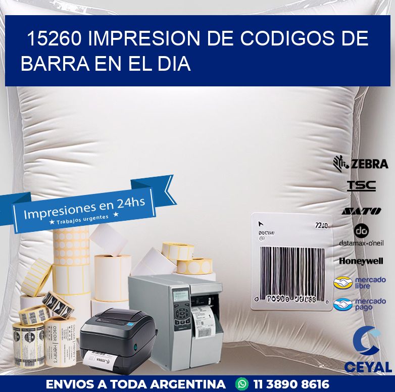 15260 IMPRESION DE CODIGOS DE BARRA EN EL DIA