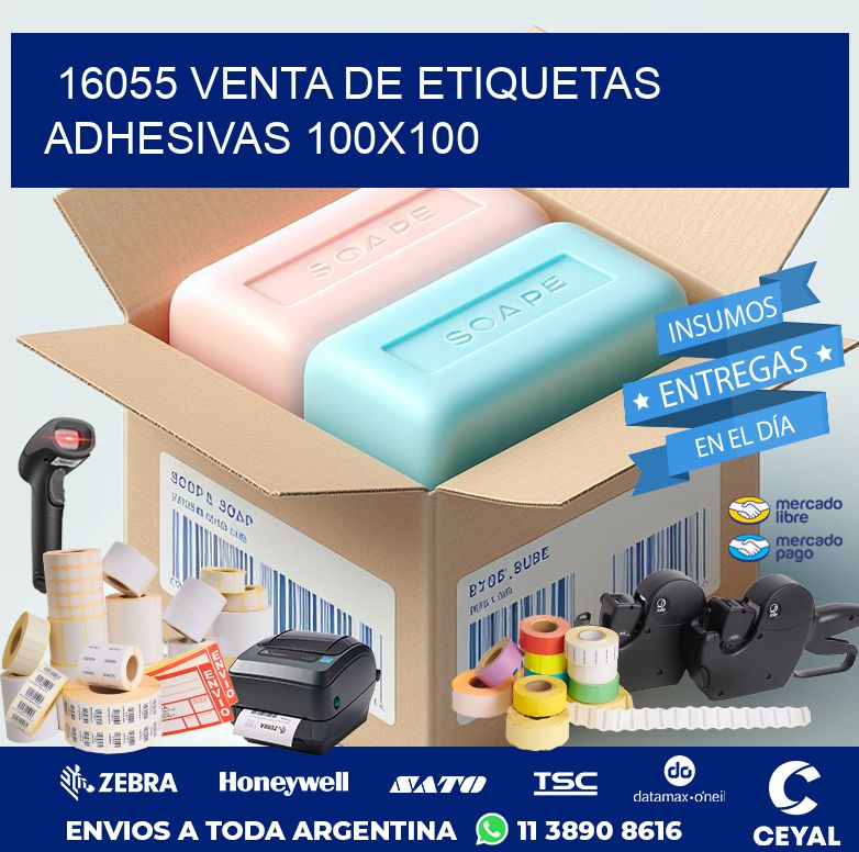16055 VENTA DE ETIQUETAS ADHESIVAS 100X100