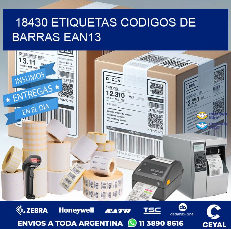 18430 ETIQUETAS CODIGOS DE BARRAS EAN13
