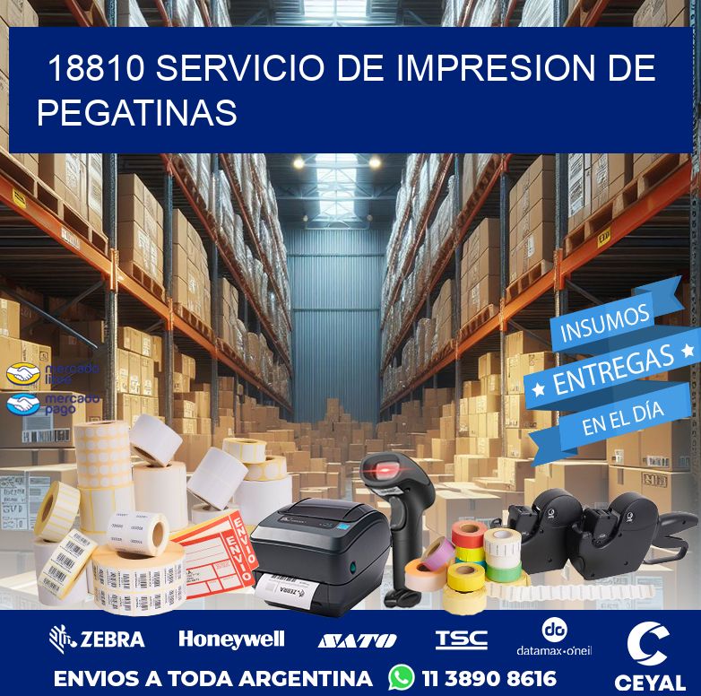 18810 SERVICIO DE IMPRESION DE PEGATINAS