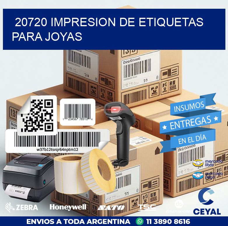 20720 IMPRESION DE ETIQUETAS PARA JOYAS