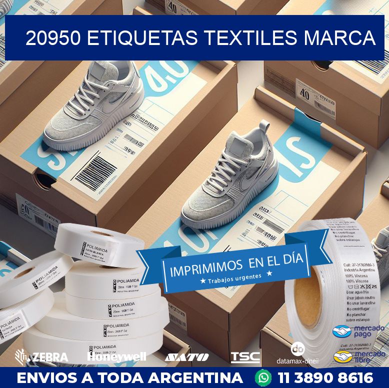 20950 ETIQUETAS TEXTILES MARCA