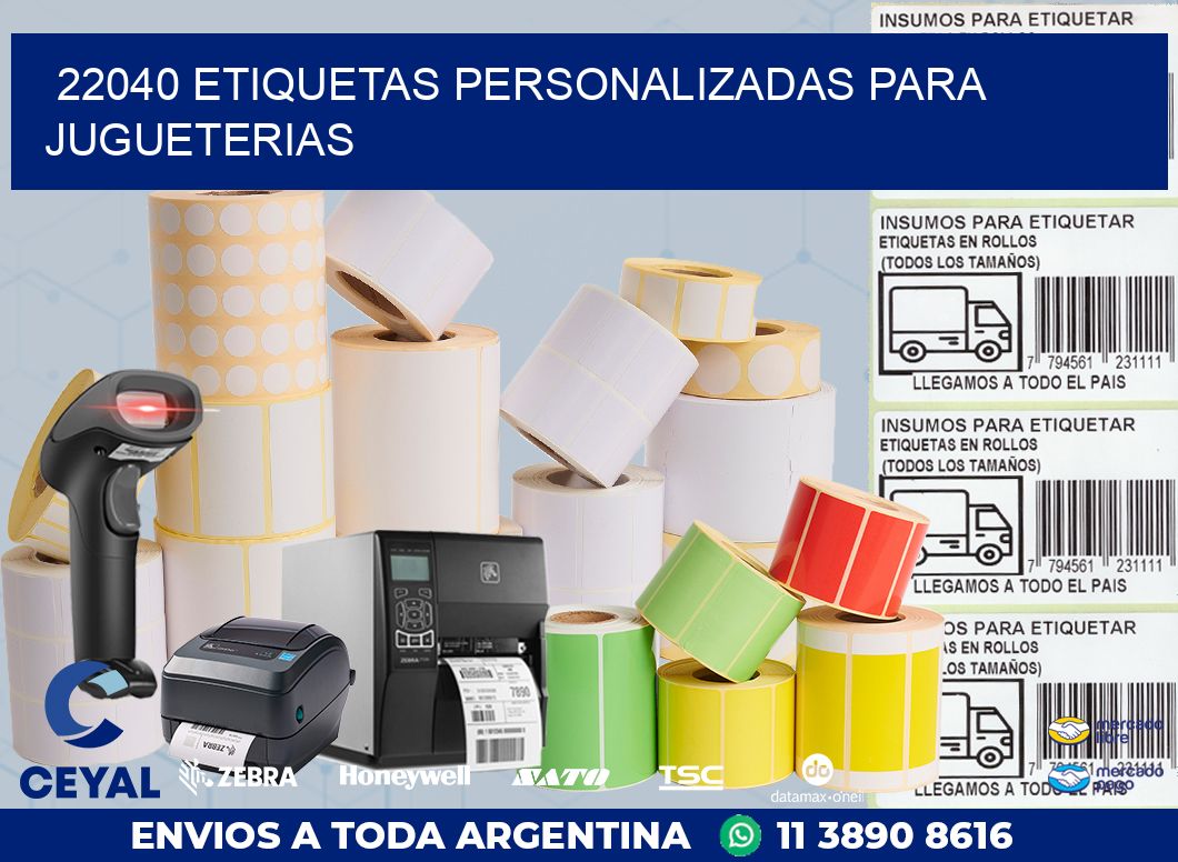 22040 ETIQUETAS PERSONALIZADAS PARA JUGUETERIAS