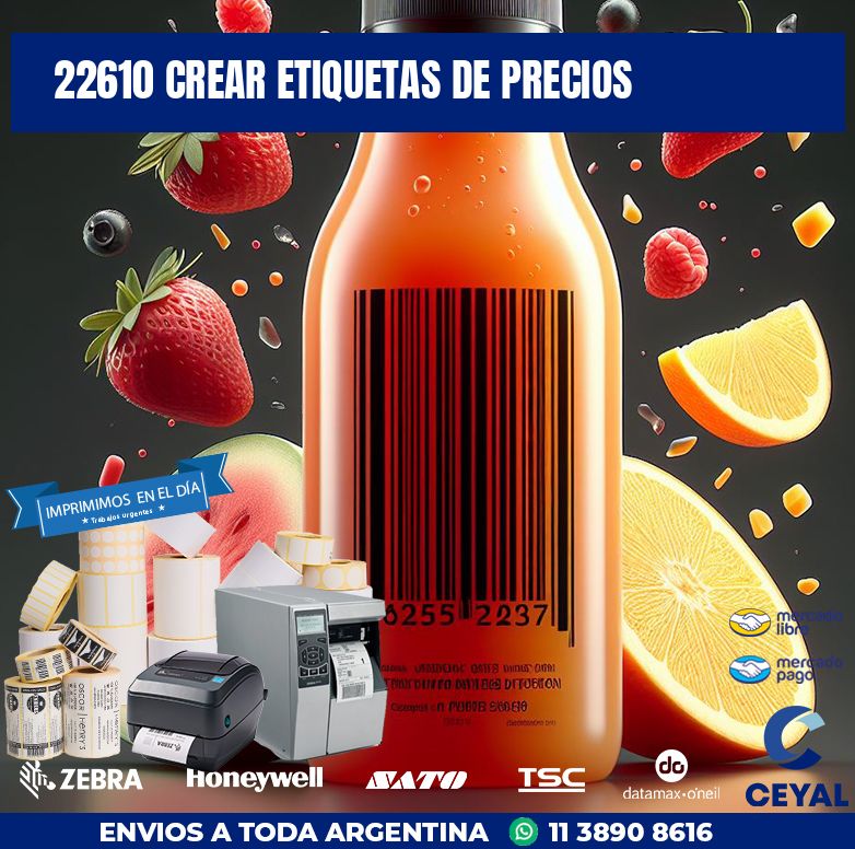 22610 CREAR ETIQUETAS DE PRECIOS