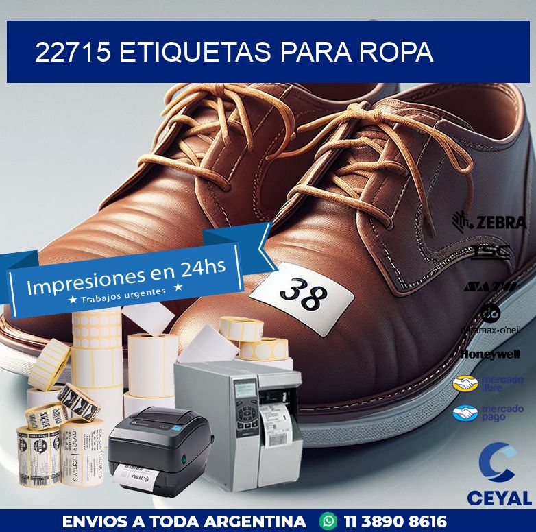 22715 ETIQUETAS PARA ROPA