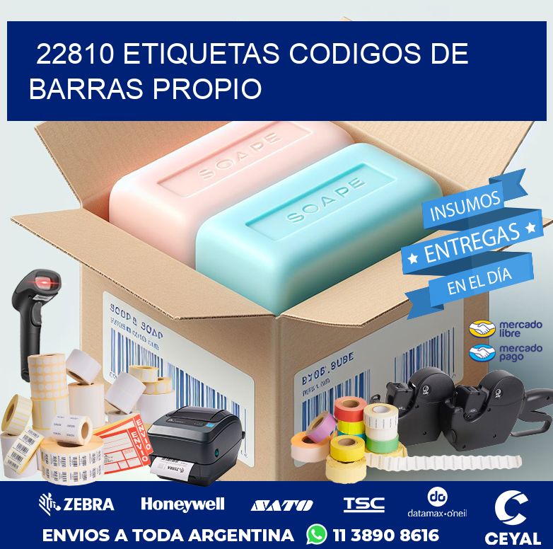 22810 ETIQUETAS CODIGOS DE BARRAS PROPIO