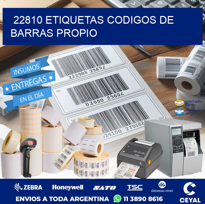 22810 ETIQUETAS CODIGOS DE BARRAS PROPIO