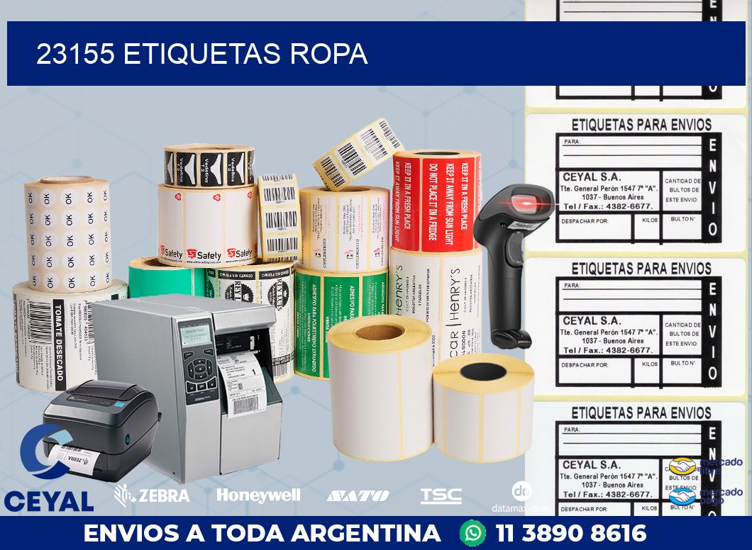 23155 ETIQUETAS ROPA