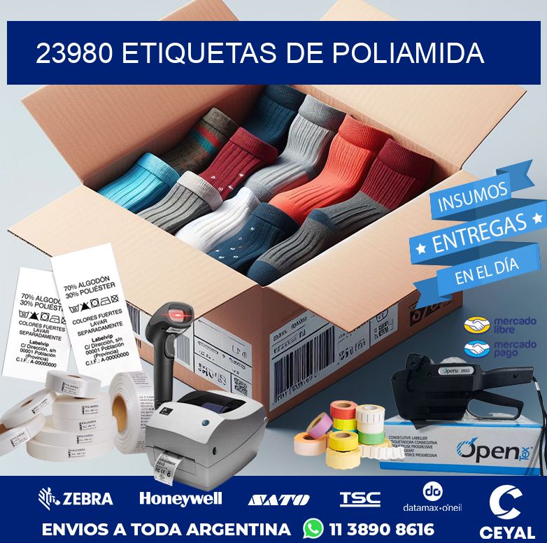 23980 ETIQUETAS DE POLIAMIDA