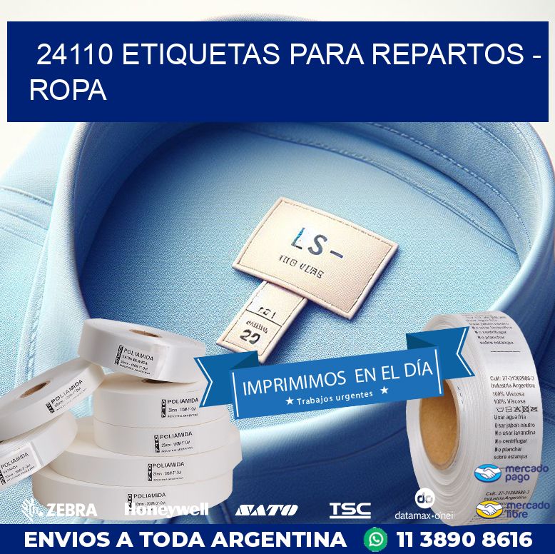 24110 ETIQUETAS PARA REPARTOS - ROPA