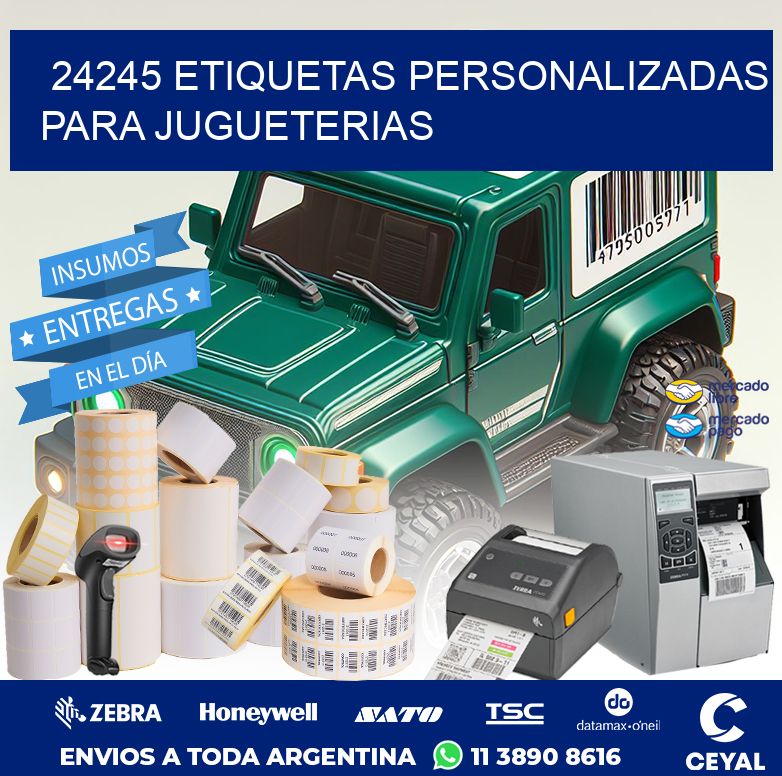 24245 ETIQUETAS PERSONALIZADAS PARA JUGUETERIAS