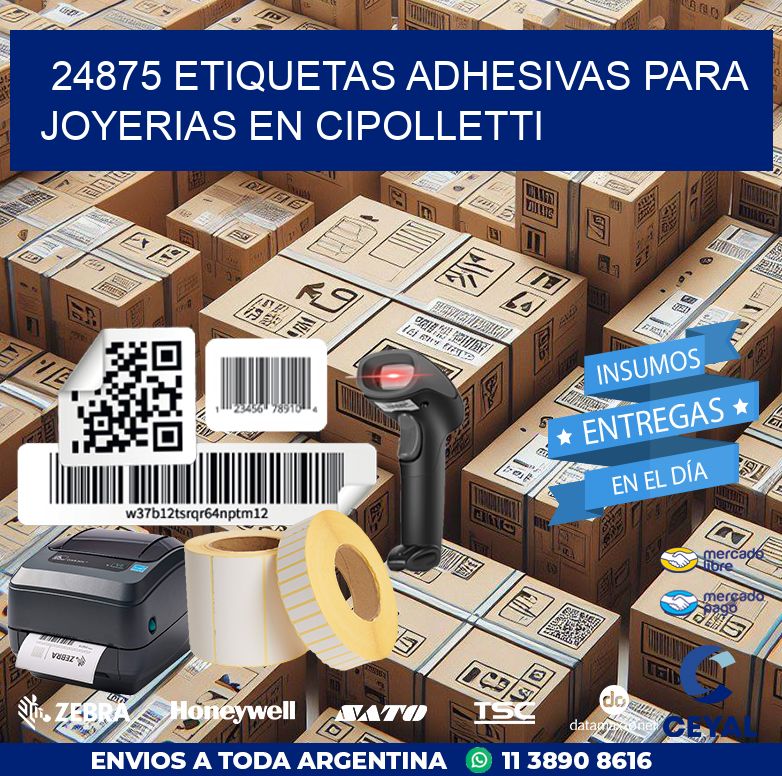 24875 ETIQUETAS ADHESIVAS PARA JOYERIAS EN CIPOLLETTI