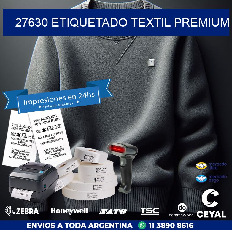 27630 ETIQUETADO TEXTIL PREMIUM