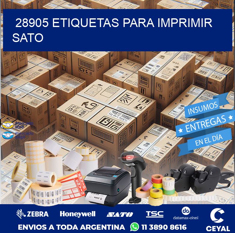 28905 ETIQUETAS PARA IMPRIMIR SATO