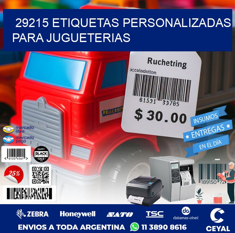 29215 ETIQUETAS PERSONALIZADAS PARA JUGUETERIAS