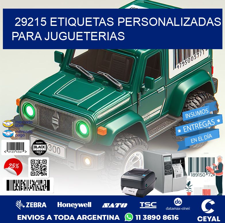 29215 ETIQUETAS PERSONALIZADAS PARA JUGUETERIAS