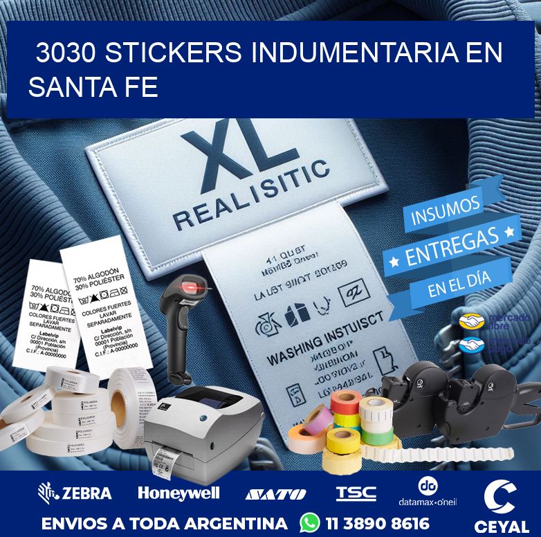 3030 STICKERS INDUMENTARIA EN SANTA FE