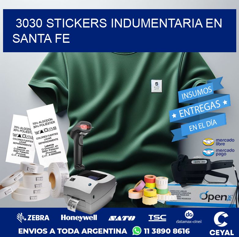 3030 STICKERS INDUMENTARIA EN SANTA FE