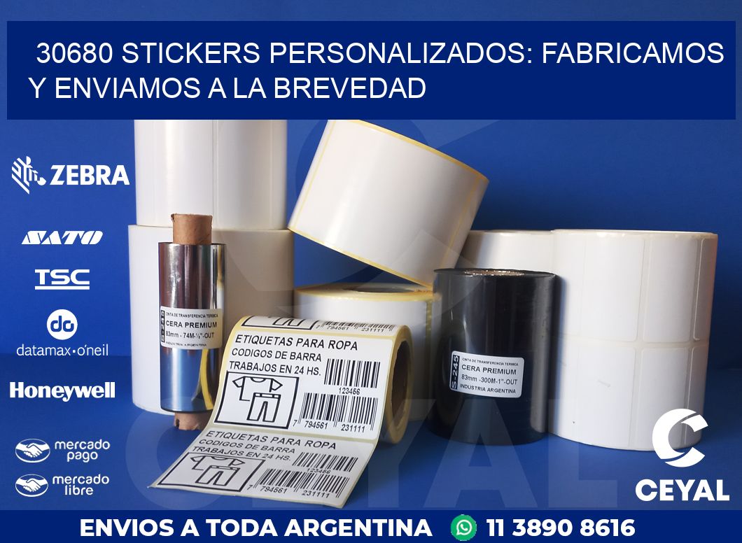 30680 STICKERS PERSONALIZADOS: FABRICAMOS Y ENVIAMOS A LA BREVEDAD