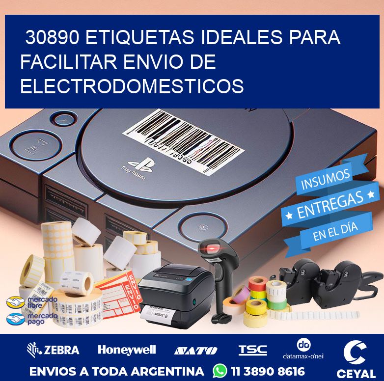 30890 ETIQUETAS IDEALES PARA FACILITAR ENVIO DE ELECTRODOMESTICOS