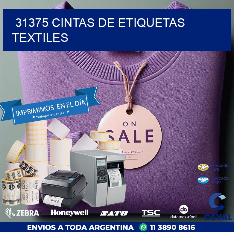 31375 CINTAS DE ETIQUETAS TEXTILES