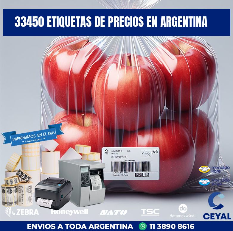 33450 ETIQUETAS DE PRECIOS EN ARGENTINA