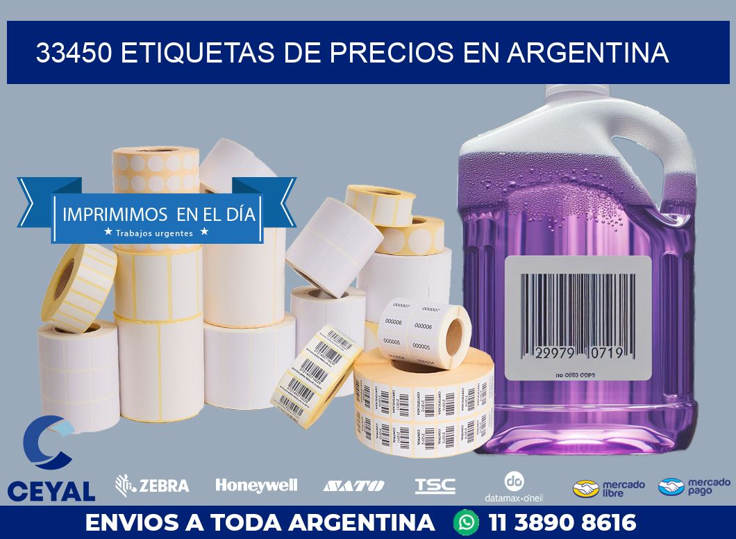 33450 ETIQUETAS DE PRECIOS EN ARGENTINA