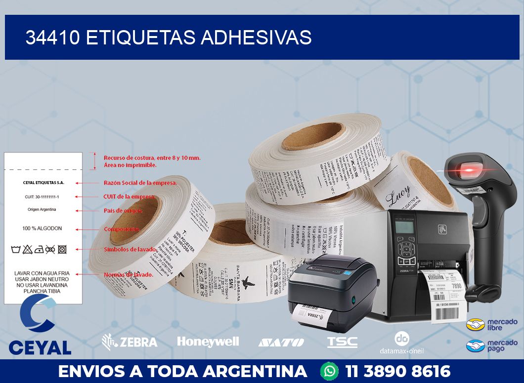 34410 ETIQUETAS ADHESIVAS