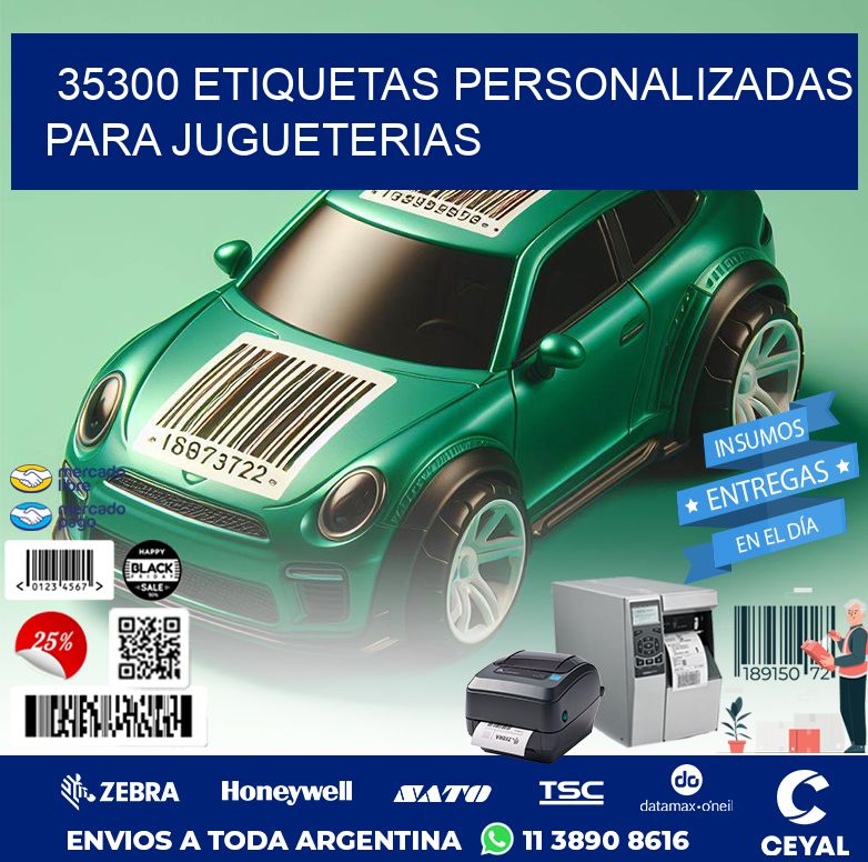 35300 ETIQUETAS PERSONALIZADAS PARA JUGUETERIAS
