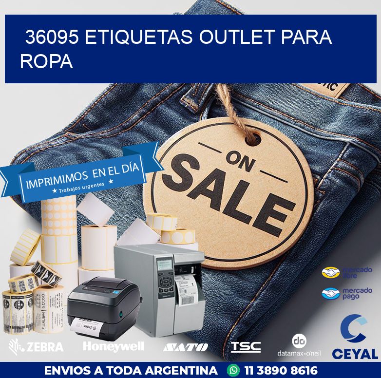 36095 ETIQUETAS OUTLET PARA ROPA