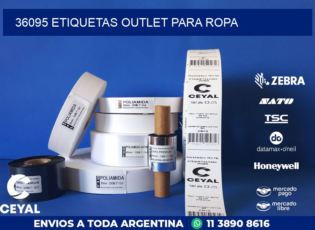 36095 ETIQUETAS OUTLET PARA ROPA
