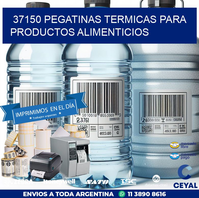 37150 PEGATINAS TERMICAS PARA PRODUCTOS ALIMENTICIOS