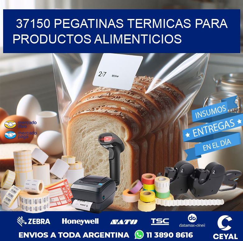 37150 PEGATINAS TERMICAS PARA PRODUCTOS ALIMENTICIOS