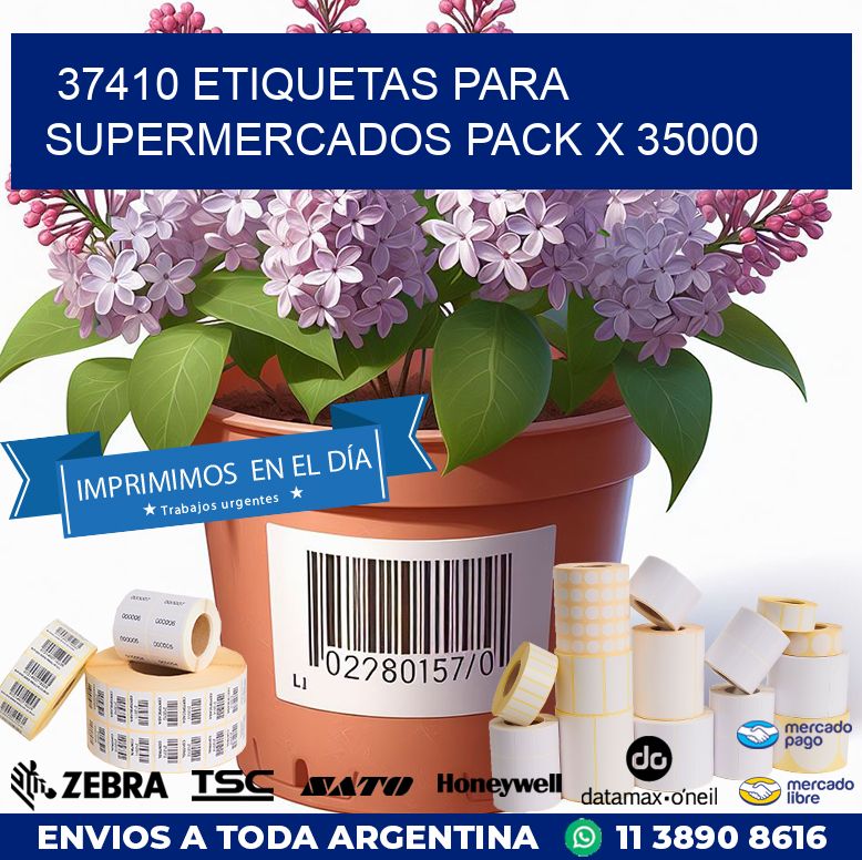 37410 ETIQUETAS PARA SUPERMERCADOS PACK X 35000