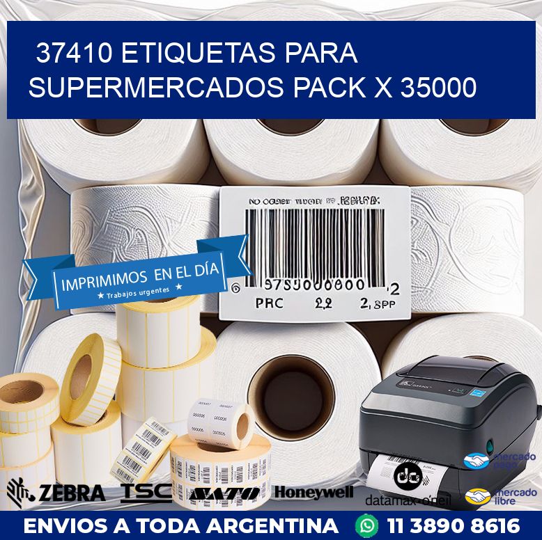 37410 ETIQUETAS PARA SUPERMERCADOS PACK X 35000