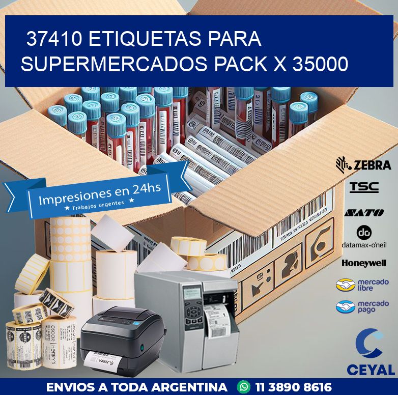 37410 ETIQUETAS PARA SUPERMERCADOS PACK X 35000