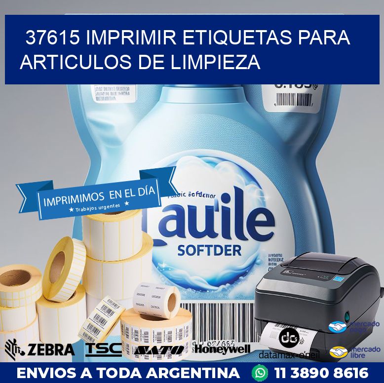 37615 IMPRIMIR ETIQUETAS PARA ARTICULOS DE LIMPIEZA