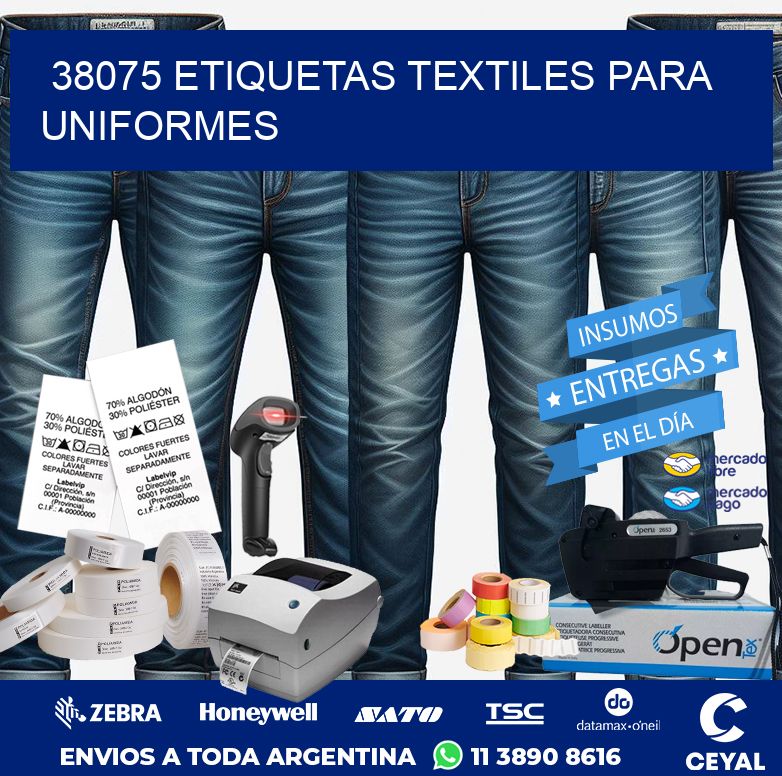 38075 ETIQUETAS TEXTILES PARA UNIFORMES
