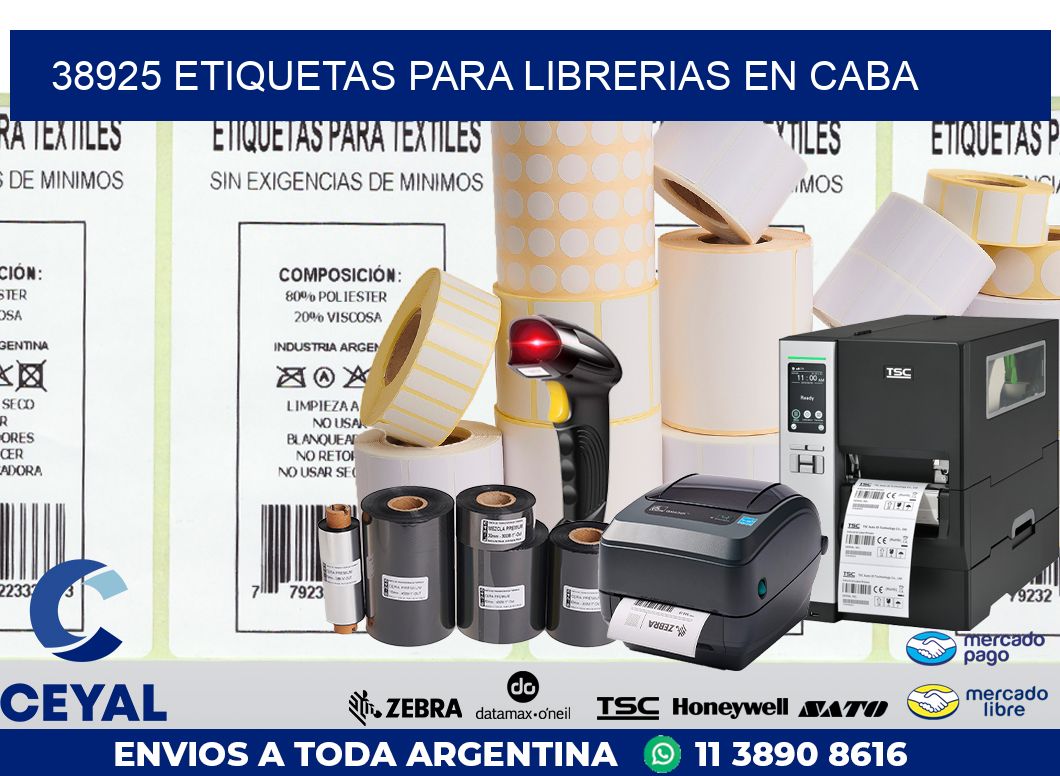 38925 ETIQUETAS PARA LIBRERIAS EN CABA