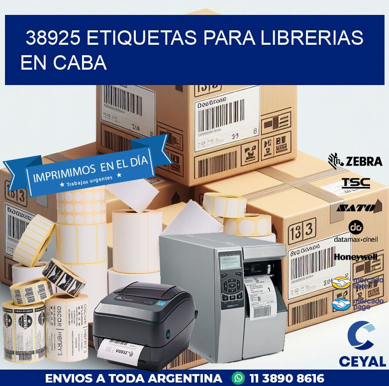 38925 ETIQUETAS PARA LIBRERIAS EN CABA