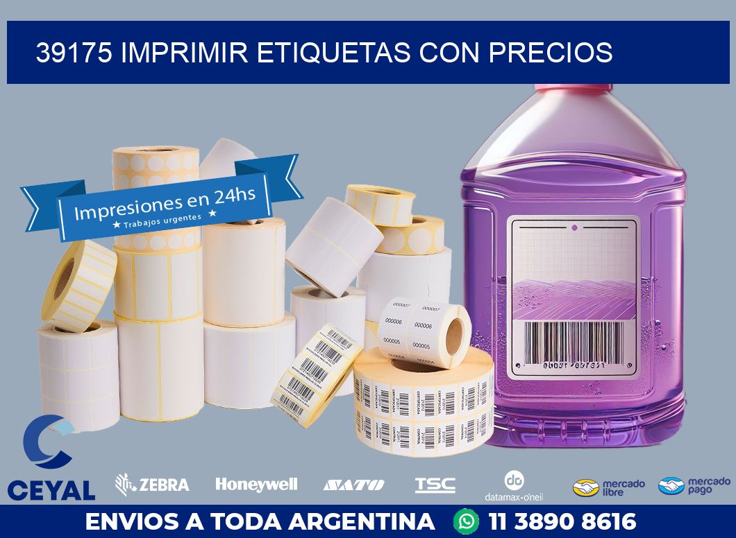 39175 IMPRIMIR ETIQUETAS CON PRECIOS