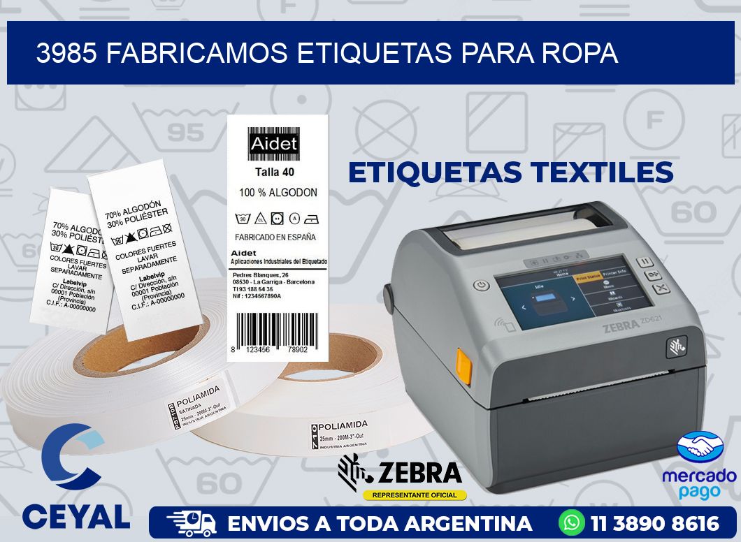 3985 FABRICAMOS ETIQUETAS PARA ROPA