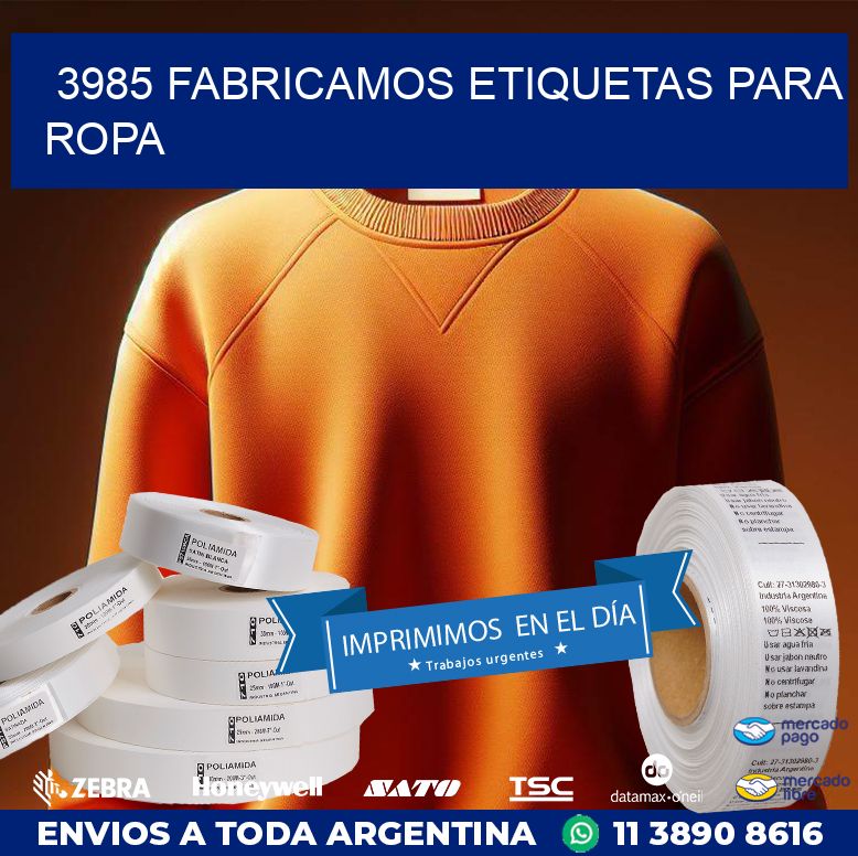 3985 FABRICAMOS ETIQUETAS PARA ROPA
