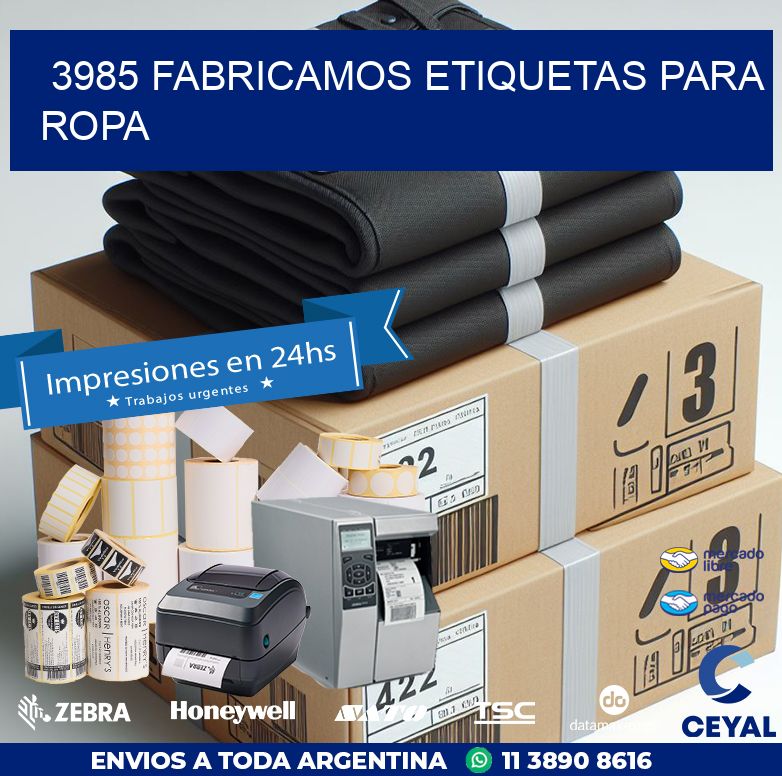 3985 FABRICAMOS ETIQUETAS PARA ROPA