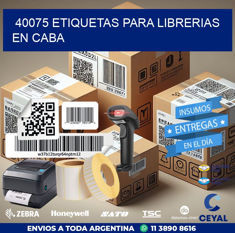 40075 ETIQUETAS PARA LIBRERIAS EN CABA