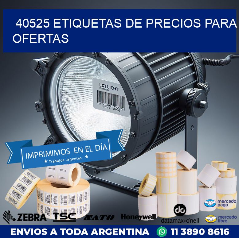 40525 ETIQUETAS DE PRECIOS PARA OFERTAS