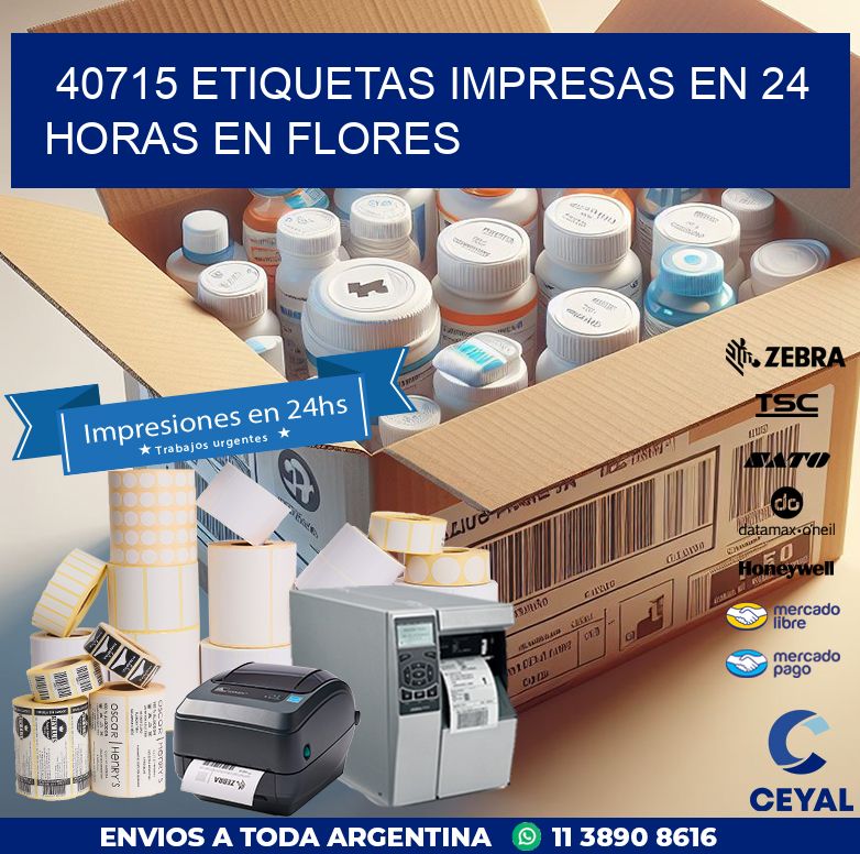 40715 ETIQUETAS IMPRESAS EN 24 HORAS EN FLORES