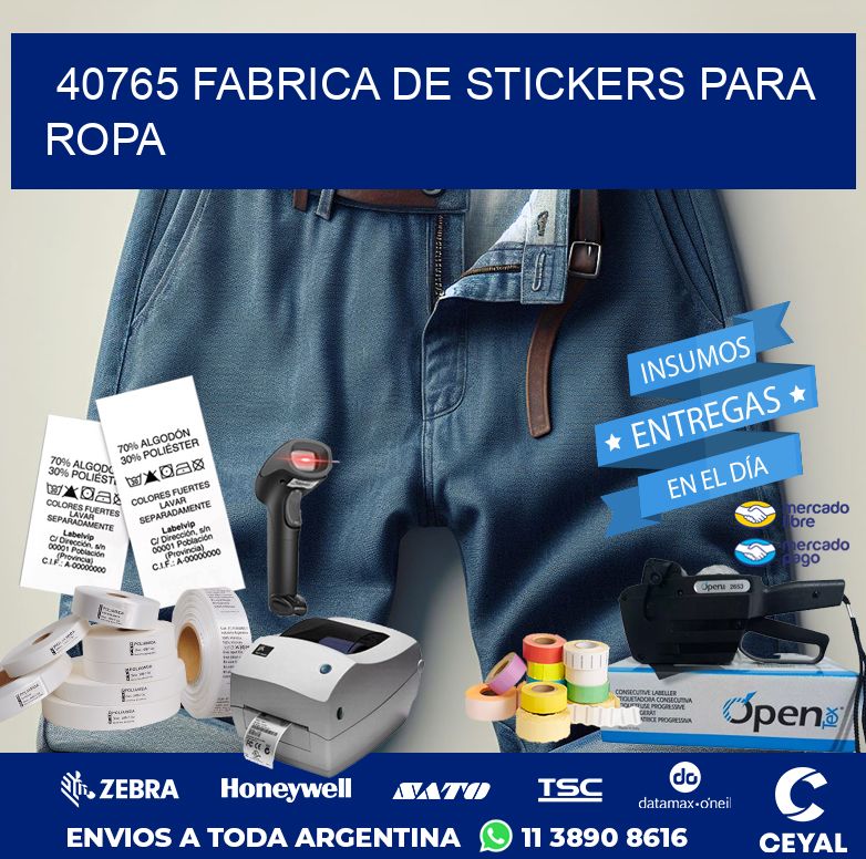 40765 FABRICA DE STICKERS PARA ROPA