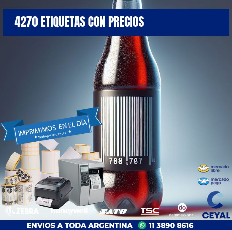 4270 ETIQUETAS CON PRECIOS
