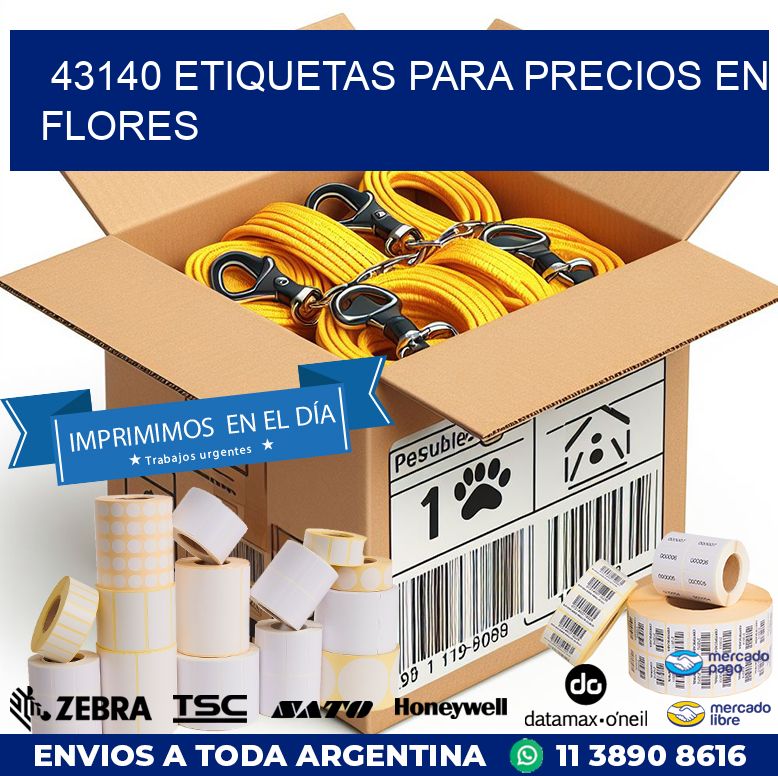 43140 ETIQUETAS PARA PRECIOS EN FLORES